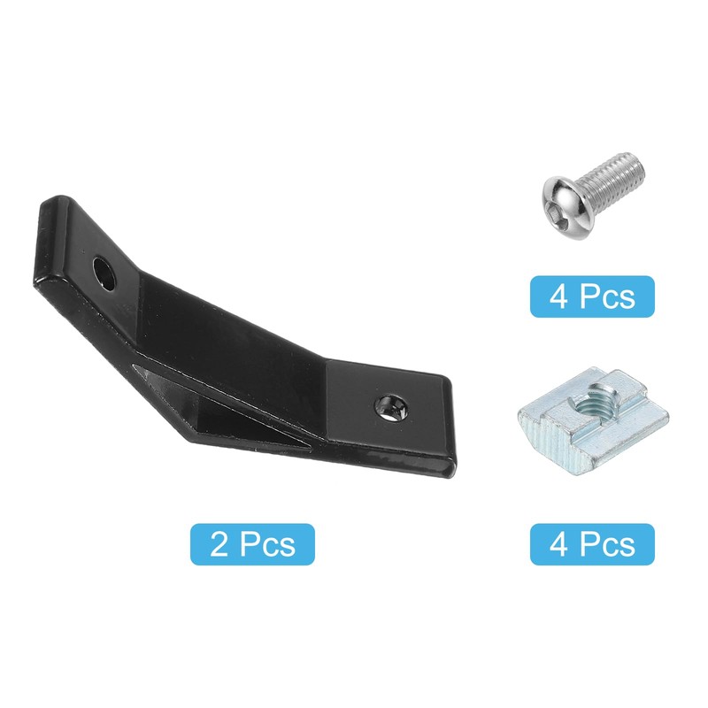 uxcell 2Set 135 Degree Angle Aluminum Profile Corner Bracket, Corner