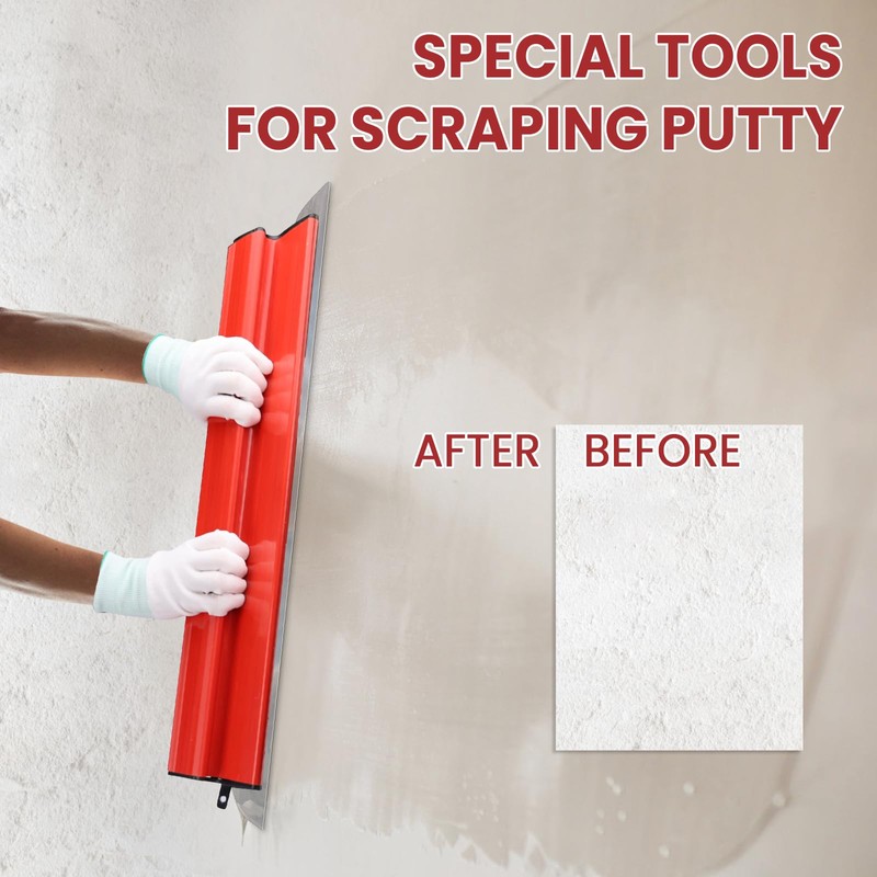 Drywall Skimming Blade 24” + 6” Scraper Tool Set -