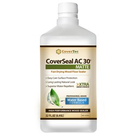CoverSeal AC30 Matte Wood Sealer, Durable, Fast Setting, Water based, UV Resistant (1 Qrt - Prof Grade)