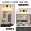 ALAISLYC 3-Light Bathroom Vanity Light Fixtures, 18 Inch Black Vanity
