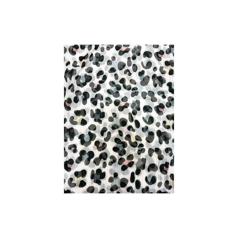 Jeamis Leopard Silk Loop Colour Gradient Spring Round Scarf Unisex