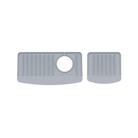 WeatherTech FaucetMat Duo - Protect Your Kitchen & Bathroom Countertops - Light Grey/Pebble