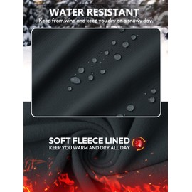 SEVEGO Tall Women's 32/34/36 Fleece Lined Flare Leggings Water Resistant Winter Thermal Bell Bottom Yoga Pants 3 Pockets,32",Dark Grey,M