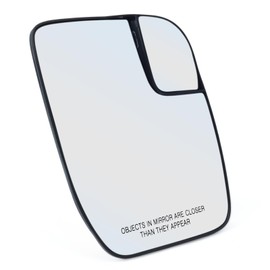 VAINELY AC2Z17K707A Passenger Side Heated Mirror Assembly with Plastic Backing Plate and Blind Spot Lens Compatible with Ford E-150 E-250 E-350 Super Duty 2010-2014, Replace AC2Z-17K707-A 56175