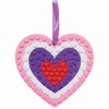 Baker Ross Heart Mosaic Decoration Kits - Pack of 5,