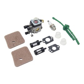 High-Performance C1Q-S97 Carburetor Kit Compatible with STIHL Trimmers - Compatible with FS45, FS55, FS38, FS46, KM55, HL45 Models, Includes Complete Installation Accessories