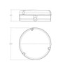 Bright Source Wall & Ceiling Round Utility LED Bulkhead, White,