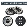 INGQI New 2 Pack 5" 8 Hole Sander Metal Pad