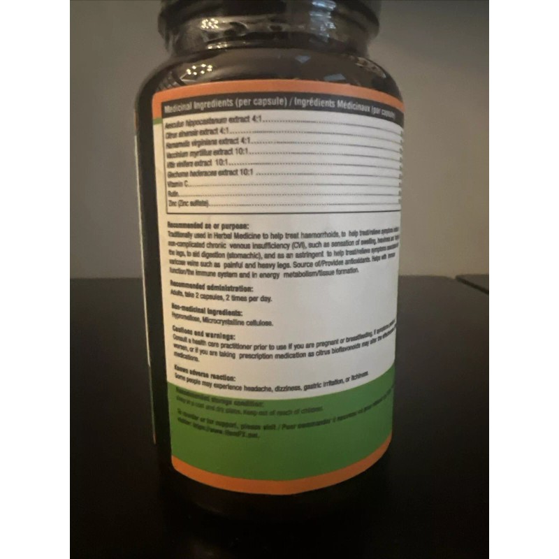 HemFX Hemorrhoids Relief Formula 120 Veggie Capsules Exp 4/2026 -