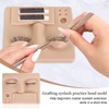 3-in-1 Lash Mannequin Head, Eyelash Extension Mannequin Head, Realistic Makeup