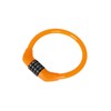 Hihaha 43cmx10mm Bike Cable Lock Portable 4 Digit Security Orange