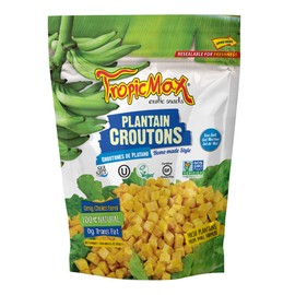 TropicMax All Natural Gluten Free Sea Salt Plantain Croutons 142g (Pack of 1)