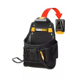 TOUGHBUILT TB-CT-24 Project Pouch With Hammer Loop Tool Belt Utility Waist Bag