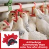 12 Pcs Horizontal Chicken Waterer Nipples, Automatic Poultry Watering System