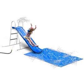 6' Water Wave Slide with 6' Sliding Tarp for Backyard Fun. Easy Assembly, Free Standing Slide with Built in Adjustable Water Sprinkler. 67" L x 46" W x 46" H, by XDP Recreation a USA Company