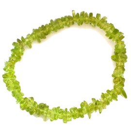 Gemstone Bracelet for Men and Women | Gemstone Stretch Bracelet | Healing Stone Jewellery Bracelet | Gemstone Beads Bracelets in Many Types of Stone (Peridot)