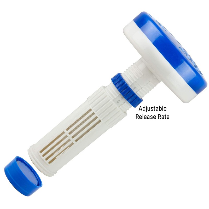 Hot Tub Spa Floater for 1" Bromine/Chlorine Tablets - Adjustable