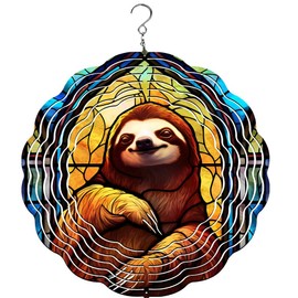 Sloth Stained Glass Wind Spinner | Windspinner | Sloth Lover