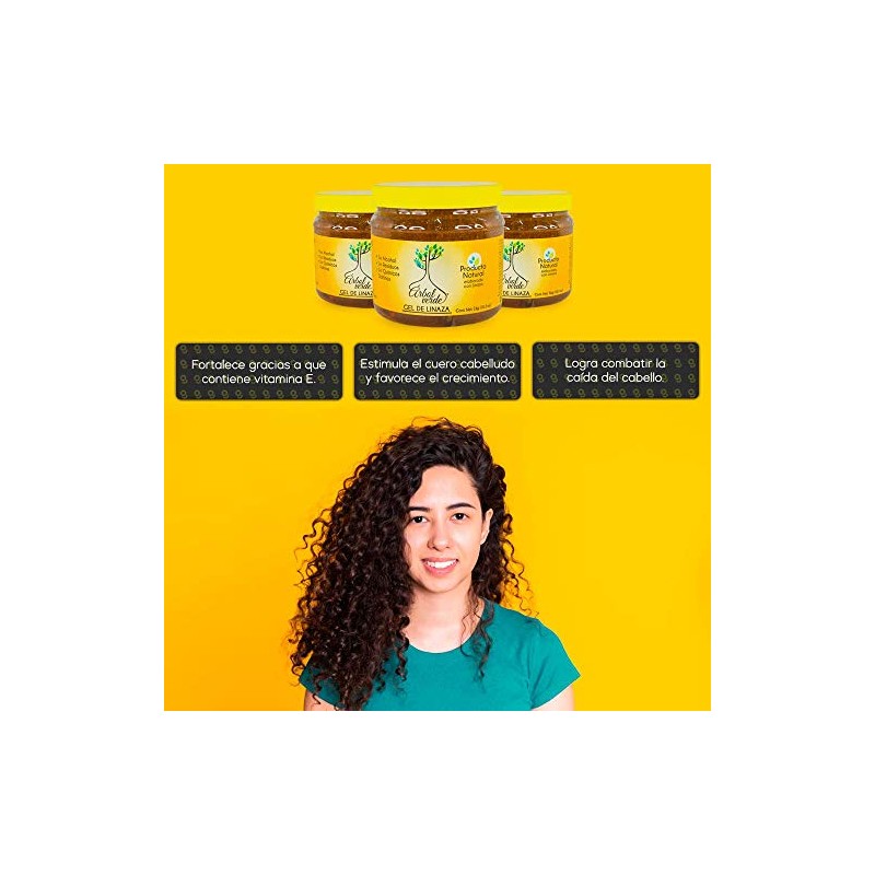 Arbol Verde Gel Fijador de Linaza Natural para cabello 500