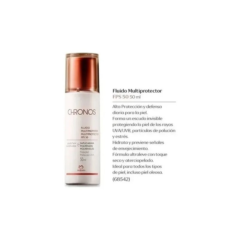 Fluido Multiprotector Fps 50 Chronos Natura 50ml