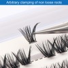 Bransfy False Eyelashes Clusters 280pcs DIY Eyelash Extension D Curl