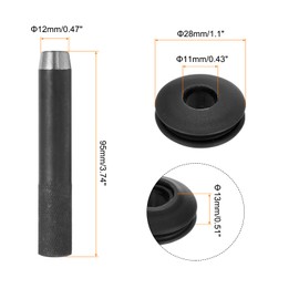 QUARKZMAN Pack of 26 Eyelets Tool Kit, Eyelet Set 12 mm Round Hole Punch, Eyelet Pliers, Plastic Eyelets, Discs Rustproof for Trucks, Tarpaulin, Textile, Pool Tarpaulin, Tents, Sun Sail,