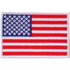 PatchClub American Flag Patch Premium Embroidered - White Border -