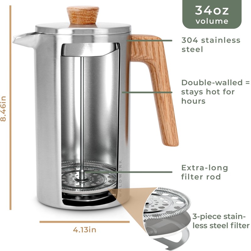 WALDWERK French Press (34 oz)