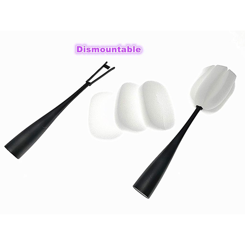 Kinteshun Long Handle Cup Bottle Cleaning Brush Sponge Pot Cleaner