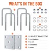 Racewill U Bolt Kit for Boat Trailer Axle Leaf Springs,