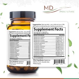 MD Prescriptives - PureBiotic - Probiotic Dietary Supplement for Digestive & Gut Health - 60 Capsules