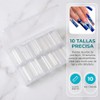 Nivofu 200Pcs Puntas de Uñas Postizas Curvadas en C Largas,