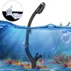 Whale Diving Breathing Tube Hose Professional Dry Underwater Snorkeling EquipmentBlack