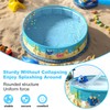 Foldable Swimming Pool for Kids 63"x18" Hard Plastic Portable Dog
