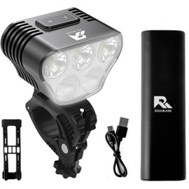 Roomark Bike Headlight Waterproof Bicycle light Head Lamp Front USB Rechargeable Universal Magnetic - Color: Integrated bicycle headlight