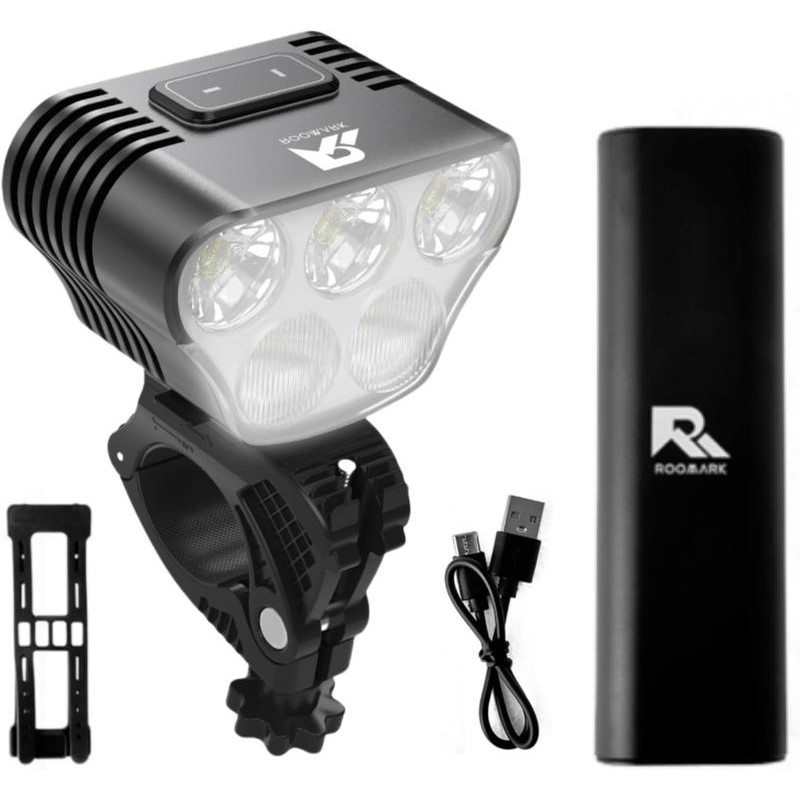 Roomark Bike Headlight Waterproof Bicycle light Head Lamp Front USB