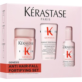 Kérastase Genesis Kit Rutina Anticaída Para Cabello Fino O Frágil Con Shampoo 80ml Acondicionador 75ml Y Protector Térmico 45ml