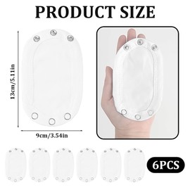 QJFHURB 6 Piece Body Extension Body Extension Push Button Baby Body Extension Baby Body Extension Baby Body Extender Baby Essentials Baby Bodysuit Bodysuit Baby Bodysuit, White
