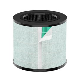 KUETERYUN MK08 MK09 Air Filter Replacement Compatible with Aroeve MK08W MK09W Air Purifier, 4-Stage Filtration System(2PACK)