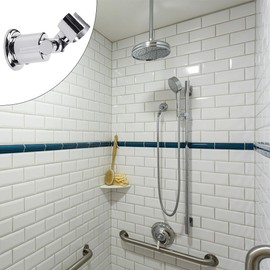 Full Metal Shower Head Holder, 180 Degree Shower Head Holders, Adjustable Shower Holder for Shower Head, Shower Holder, Hand Shower Holder with Screw