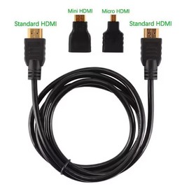 3 en 1 HDMI a HDMI Mini Hdmi Micro Hdmi de 1.5M