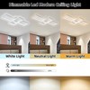 Huilefu Modern Dimmable LED Ceiling Light Fixture,with Remote Control 3