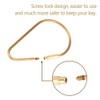 Qiterr Brass Keychain Hook, Keychain Hook Brass Screw Lock Carabiner