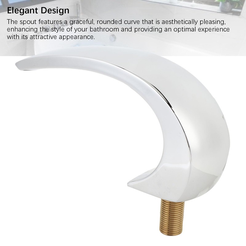 Waterfall Tub Spout, Stainless Steel G1/2 Male Thread Wall Mounted