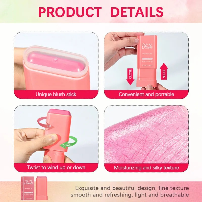 Barra Hidratante Con Color Lakerain,blush Multiuso On-the-go