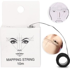 Cuerda de mapeo de cejas preentintada, cuerdas de mapeo para accesorios de microblading PMU, hilo de mapeo de cejas para maquillaje permanente de cejas(Pre entintado)