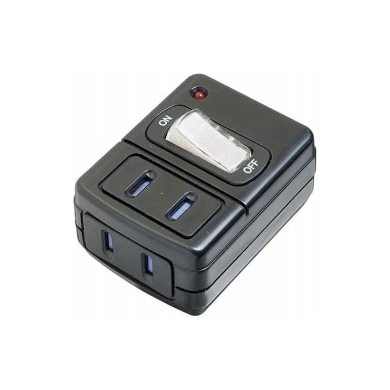 Yazawa Y02FUSK210BK Energy Saving Taps with Lightning Surge 2 Pieces