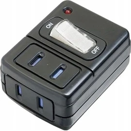 Yazawa Y02FUSK210BK Energy Saving Taps with Lightning Surge 2 Pieces Black