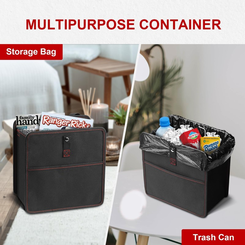 Simple Deluxe Car Trash Can, Leak-Proof Car Garbage Can with
