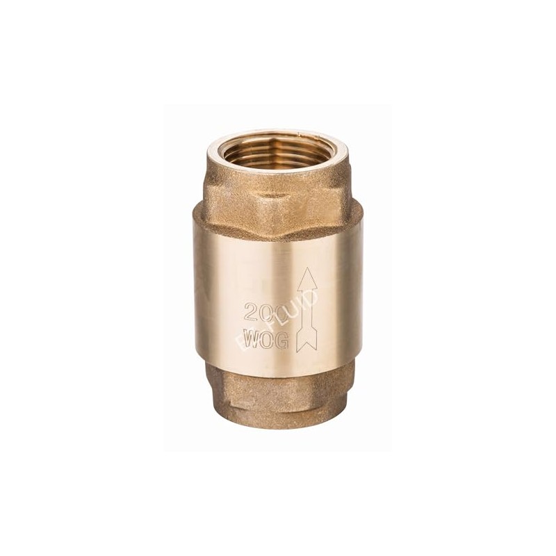 (1Pc) EZ-Fluid 1/2" IPS Thread Female Heavy Duty Brass In-Line